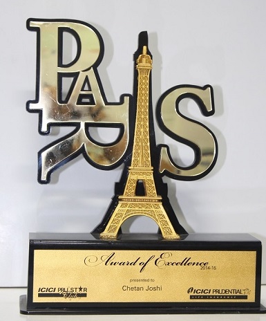 ICICI PRUDENTIAL - AWARD OF EXCELLENCE