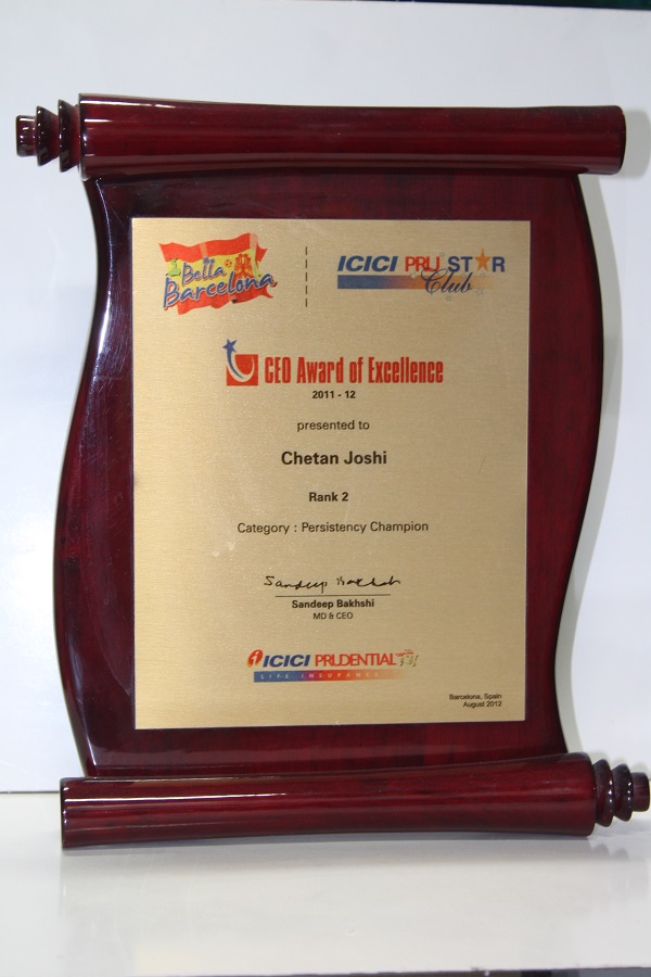 IPRU-Achieved RANK2 in Persistency Category 2011