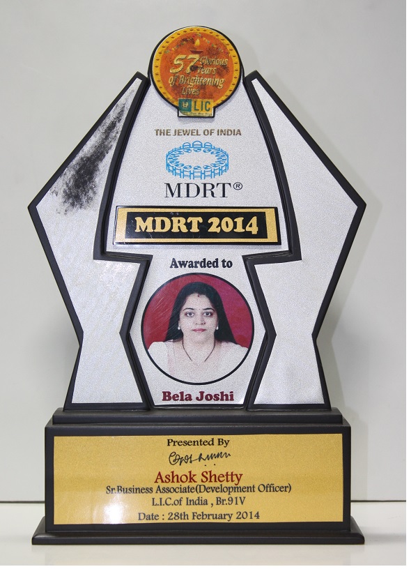 LIC - Achieved the MDRT criteria in 2014