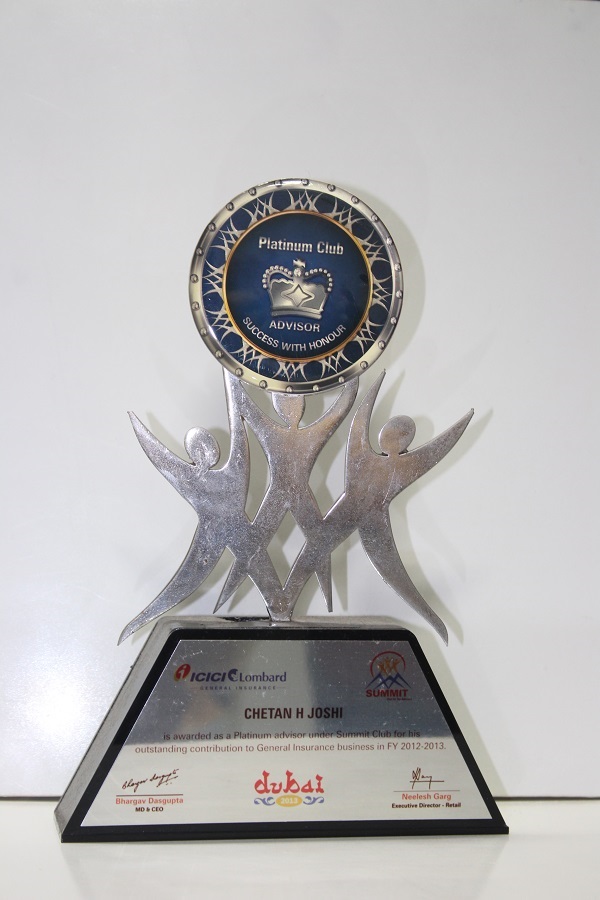 ICICI LOMBARD- Qualifying in Platinum Club 2012-13