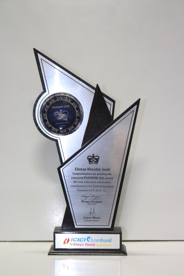 ICICI LOMBARD- Qualifying in Platinum Club 2014-15