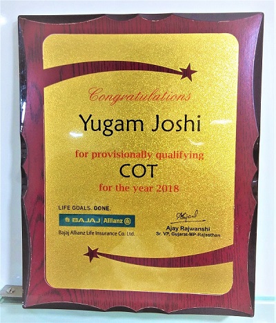BAJAJ ALLIANZ - Achieved the COT criteria in 2018 