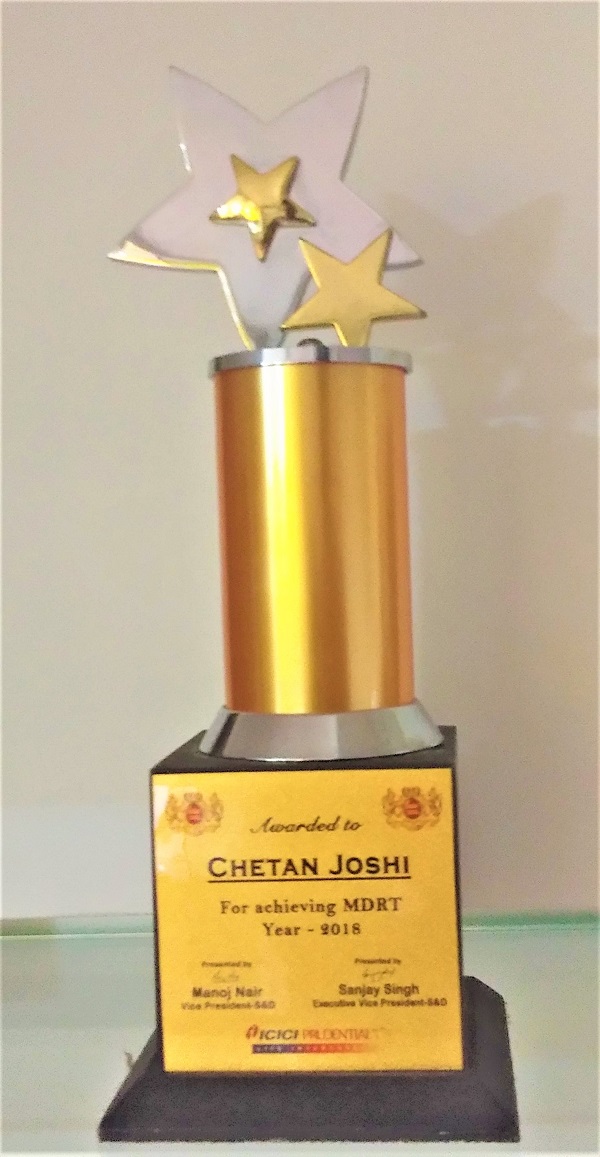 ICICI PRUDENTIAL-Achieved the MDRT criteria 2018