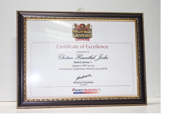 ICICI PRUDENTIAL- Achieving Rank 8 in of June 2013