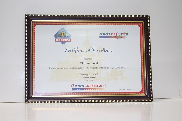 ICICI PRUDENTIAL- Qualifying for STAR CLUB 2010-11