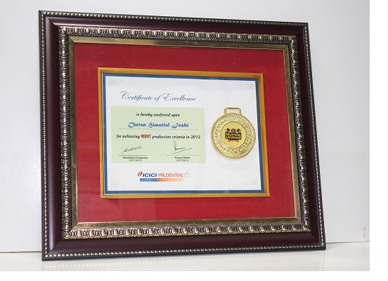 ICICI PRUDENTIAL - Achieving MDRT criteria in 2012